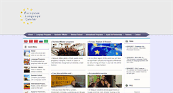 Desktop Screenshot of eu-languagecenter.com
